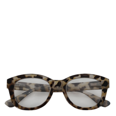 Læsebriller m. leopardmønster inkl. etui grå og sort by Chic Antique