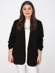 Blazer med rynket ærmer by Max