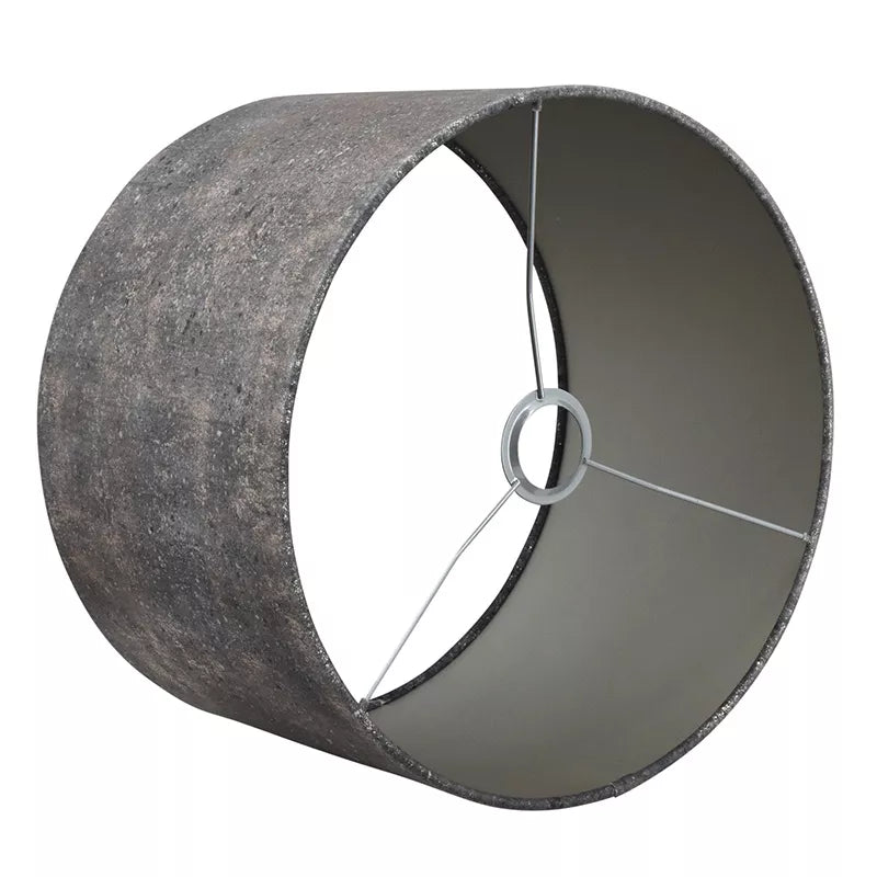 Cylinder lampeskærm sort/taupe 40x40x25 cm by HazenKamp
