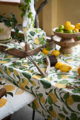 Limone MV Akryl Gul Voksdug Citronmønster Bredde 140 cm by Fondaco