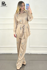 Satin sæt med bling - Str. 34-40 - ITFEB25 by Lamiar