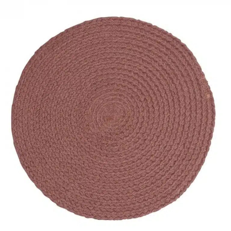 Tablett Sigge Rosa Dækkeserviet Ø38 cm Elegant og feminin borddækning by Fondaco