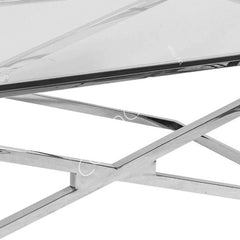 Sofabord Karlstad sølv 130x70x40cm by Colmore