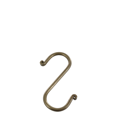 S-Krog, H11/L5 cm antique messing by Chic Antique