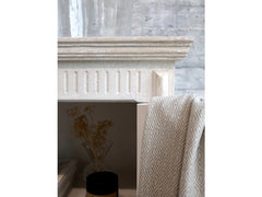 Gl. Vitrineskab m. 1 låge, 173xL66x37,5 cm antique hvid by Chic Antique