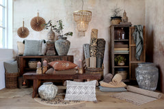 Grimaud Skænk m. riller & skydelåger, H77/L152/B44 cm natur by Chic Antique