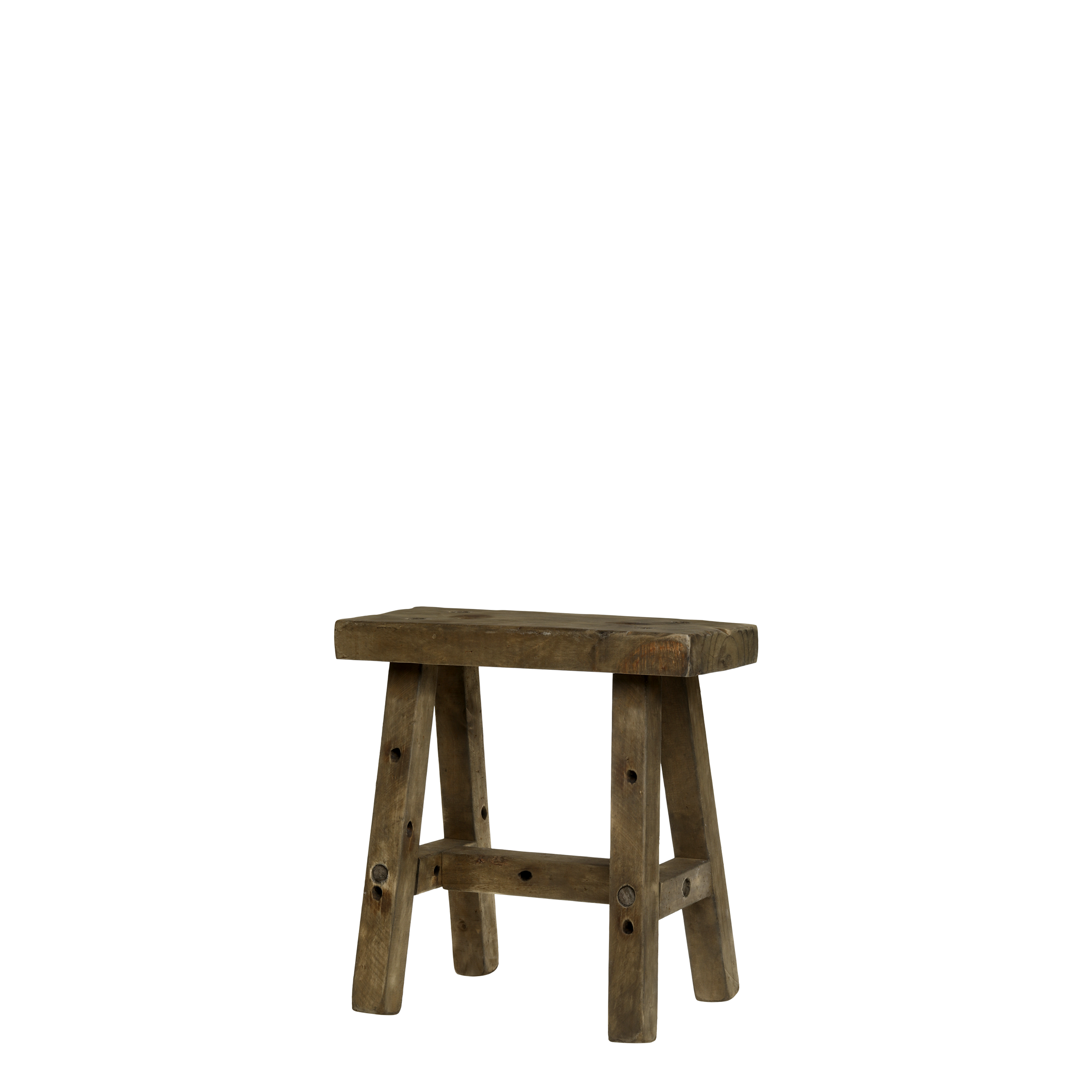 Taburet, H41/L40/B27 cm natur by Chic Antique