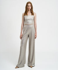 Access Fashion Viddebukser med metallisk effekt by Access Fashion