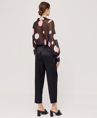 Access Fashion Cropped bukser med læg by Access Fashion