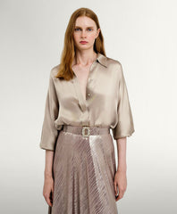 Access Fashion Satin skjorte by Access Fashion