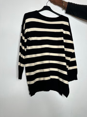 Strikbluse med striber - ITJULI25 by Z-Studio