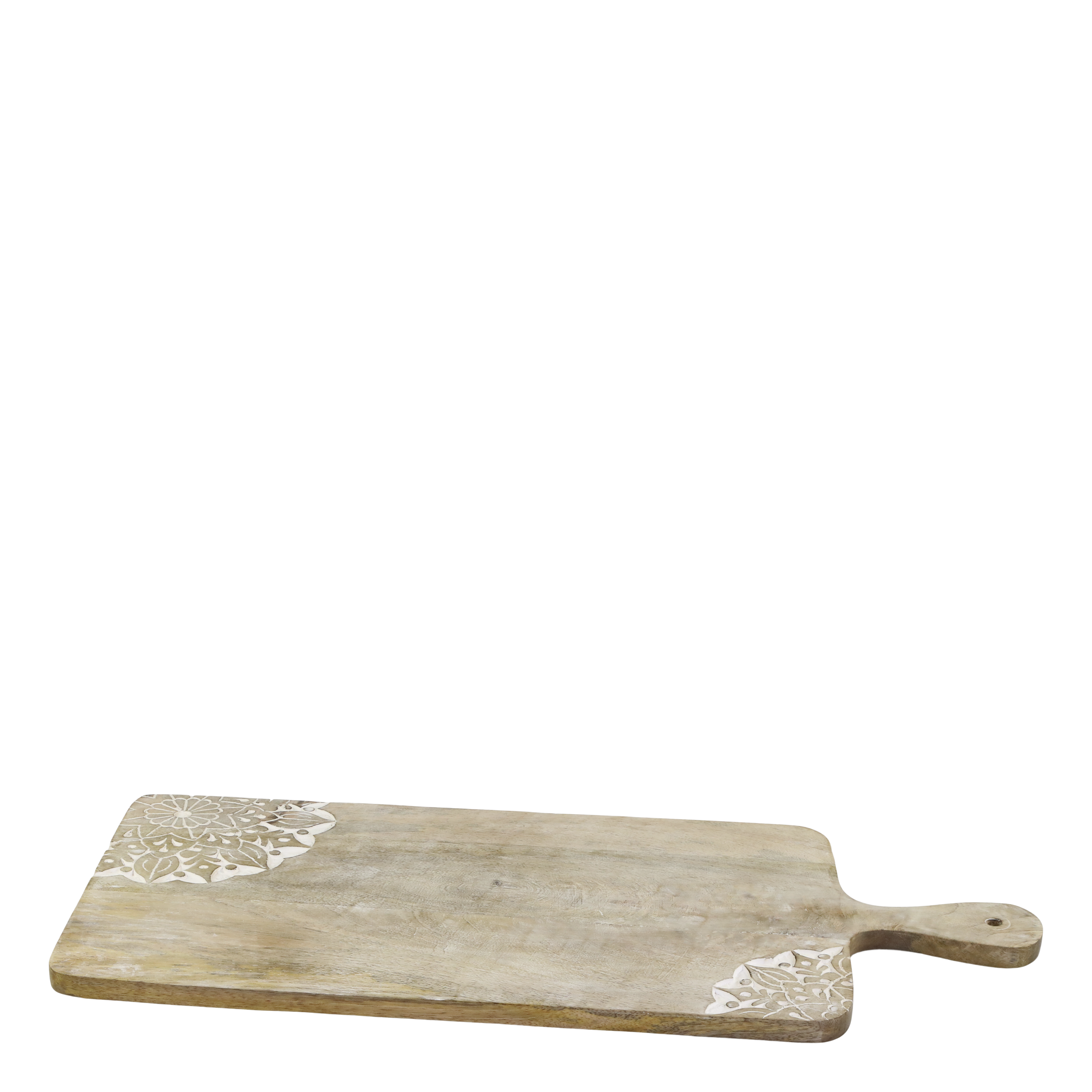 Tours Tapasbræt med Udskæringer – 2 x 58 x 25 cm Natur by Chic Antique