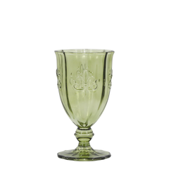 Saint-Émilion Vinglas med mønster Oliven (H16/Ø9 cm) by Chic Antique