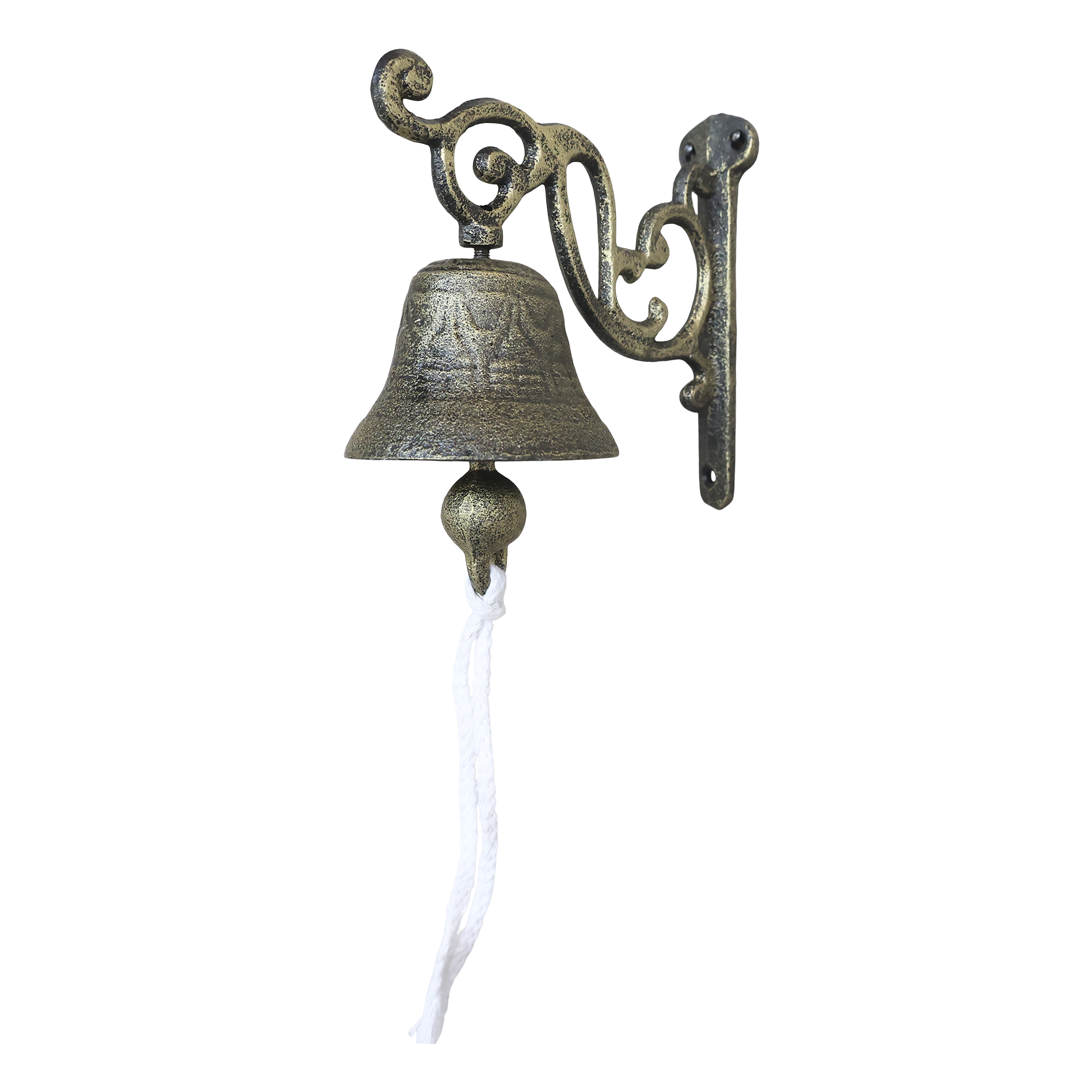 Klokke til væg, H13,5/L7,5/B14 cm antique messing by Chic Antique