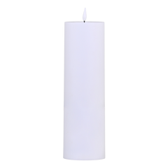 Bloklys LED til udendørs 35x10 cm hvid by Chic Antique