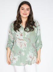 Skjorte med smukt print by Miss Style