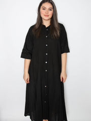 Lang a-shape bomuldskjole by Shining Moda