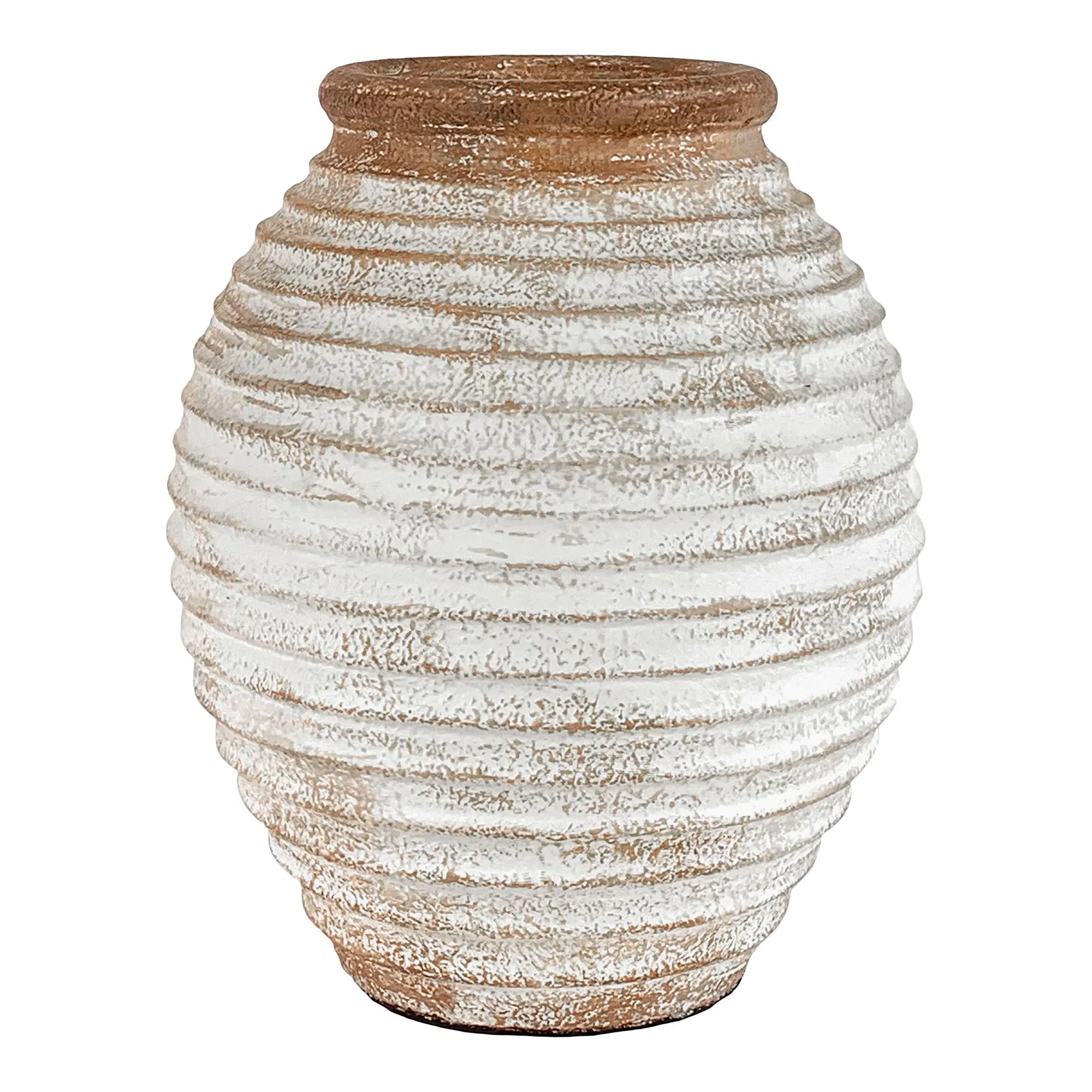 Lomba Dekorationskrukke – Brun/Hvid Ø28x35 cm by House Nordic