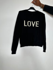 Strikbluse med love perler og bling - ITJULI25 by Z-Studio