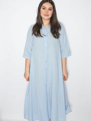 Lang a-shape bomuldskjole by Shining Moda