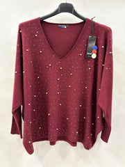 Bluse V-Hals, Bling - Brystmål 160cm