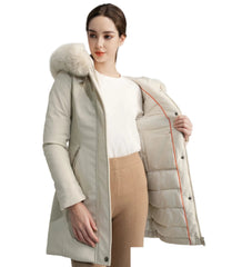 Vendbar jakke med pels by Krone 1