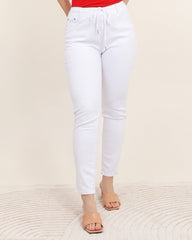 Jeans med bindebånd by Krone 1