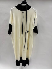 Strikkjole Med Kontraster