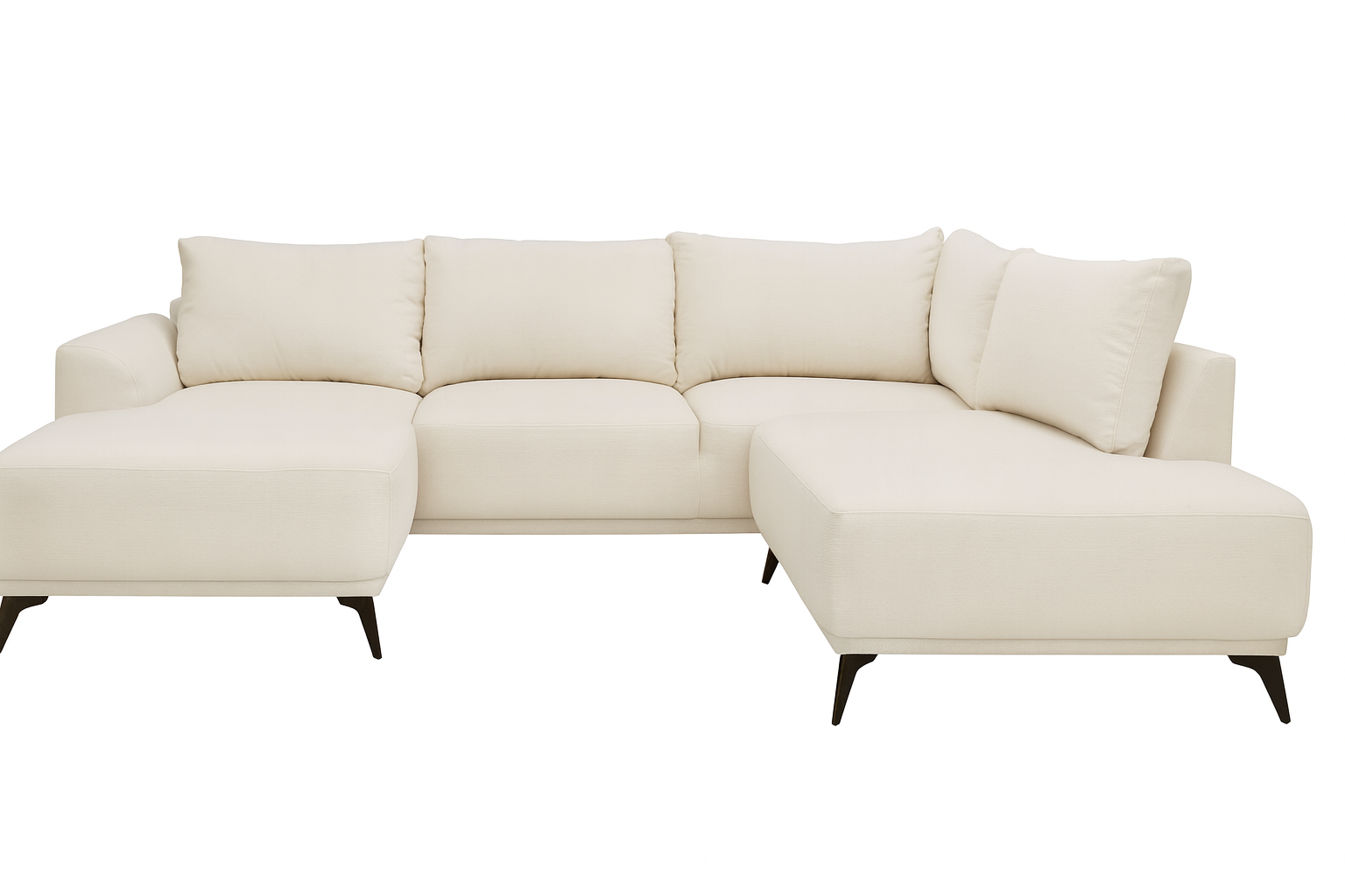 Elegant hjørnesofa i cremefarvet design Moderne komfort og stil 290x180x85 cm by Hazenkamp