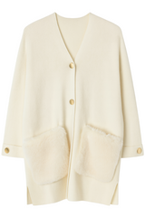 Cardigan Pelslommer - Brystmål 150cm