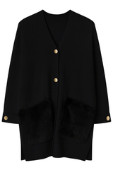 Cardigan Pelslommer - Brystmål 150cm