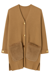 Cardigan Pelslommer - Brystmål 150cm