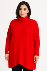 Strik tunika med rullekrave by Krone 1