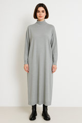 Strik kjole med turtleneck