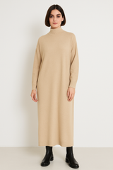 Strik kjole med turtleneck
