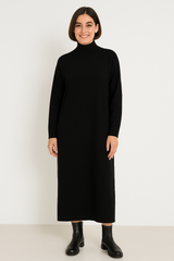 Strik kjole med turtleneck