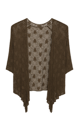 Hullet cardigan med bindebånd by NDJ