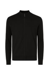 Herre strikcardigan med lynlås - Ingen returret - ITNOV24 by Krone 1