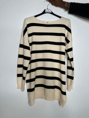 Strikbluse med striber - ITJULI25 by Z-Studio