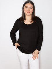 Langærmet dobbeltlags bluse by Xd