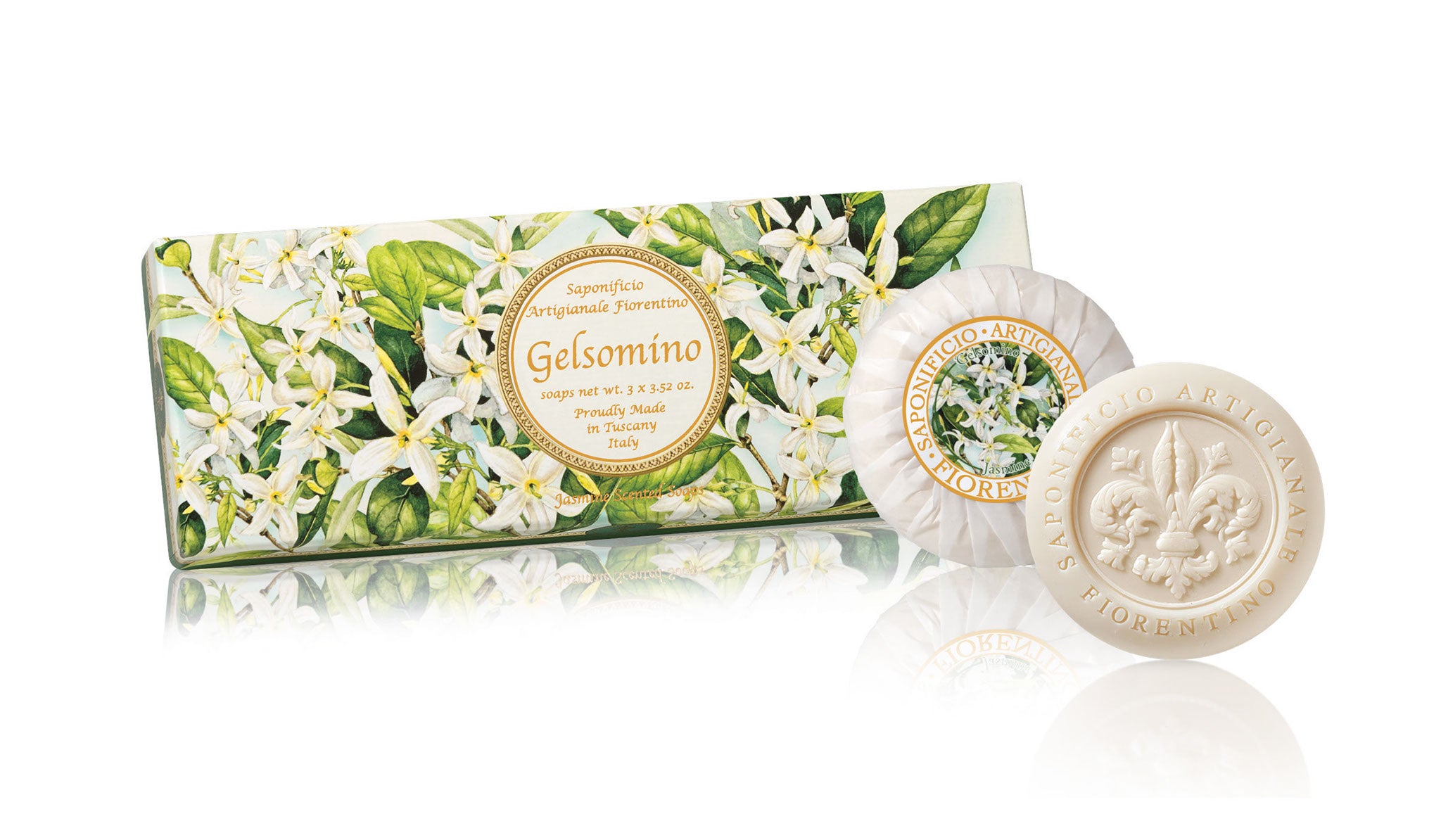 Fiorentino Jasmine Gaveæske med 3 sæber – 3x100g by Michel Design Works
