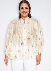 Skjorte med pailletter by Sierra