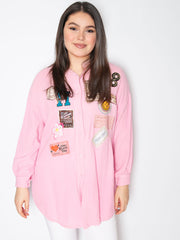 Skjorte med patches - ITFEB25 by 5 Star