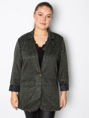 Tweed blazer jakke med bling by Max