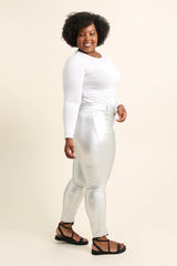 Coated bukser metallic by Krone 1