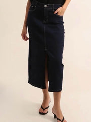 Cowboynederdel lang mørk navy by Krone 1