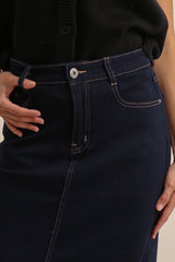 Cowboynederdel lang mørk navy by Krone 1