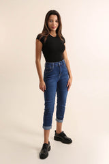 Boyfriend jeans med fold small size by Krone 1