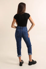 Boyfriend jeans med fold small size by Krone 1