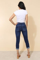 Jeans med stjernebling darkwash by Krone 1